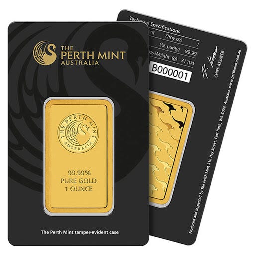 Buy the Perth Mint 1 oz 24-Karat Gold Bar and Invest in Gold