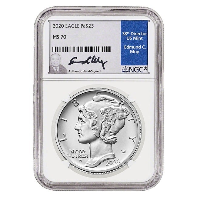 Palladium Legacy Package: (1) 2018-2020 plus (3) 2026 Certified Palladium Coins