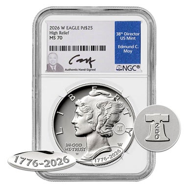 Palladium Legacy Package: (1) 2018-2020 plus (3) 2026 Certified Palladium Coins